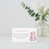 Pink Tea Party Shower Enclosure Card エンクロージャーカード (スタンド正面)