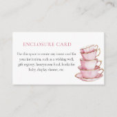 Pink Tea Party Shower Enclosure Card エンクロージャーカード (正面)