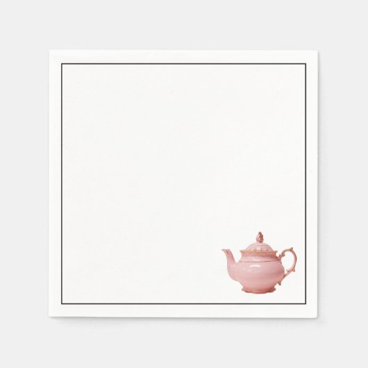 PINK TEAPOT スタンダードカクテルナプキン (正面)