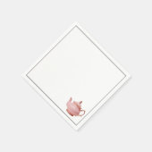 PINK TEAPOT スタンダードカクテルナプキン (角)