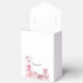 Pink Teddy Bear Baby Shower Favor Bag フェイバーボックス (見開き)