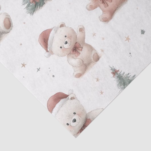 Pink Teddy Bear Christmas  薄葉紙 (詳細)