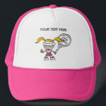 Pink Tennis Cap / Hat with customizable print キャップ<br><div class="desc">Pink Tennis Cap / Hat with customizable print. Imagewear specializes in original tennis t shirts and funny tennis gifts for men, women and kids. View a big selection of unique tennis products in our shop. Many items can be personlized as well with your personal text or name in cool letters....</div>