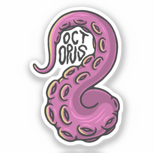 Pink Tentacle シール (正面)