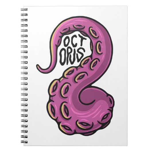 Pink Tentacle ノートブック (正面)