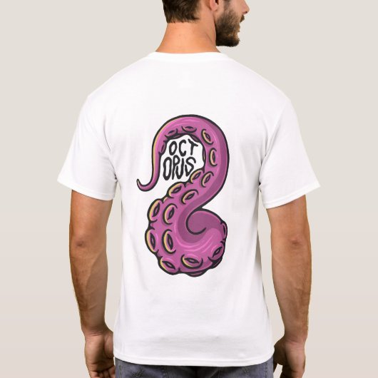 Pink Tentacle Tシャツ (裏面)