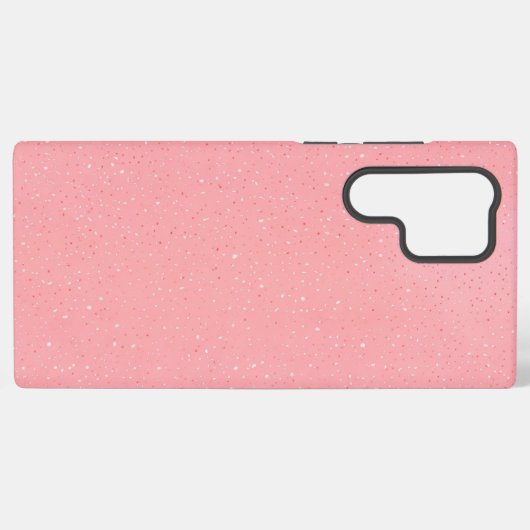 Pink Terrazzo Pattern Phone Case Samsung Galaxyケース (裏面横)