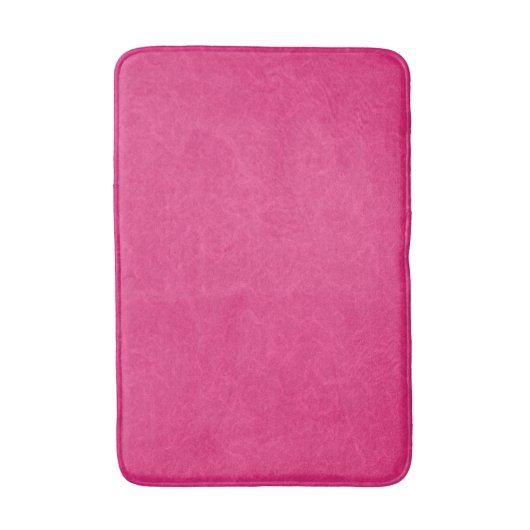 Pink textured surface with subtle swirling pattern バスマット (正面縦)