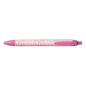 Pink Textures 黒ボールペン (裏面)