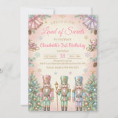 Pink The Nutcracker Birthday Invitation 招待状 (正面)