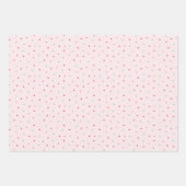 Pink Theme Holiday Wrapping Paper Sheets ラッピングペーパーシート (正面2)