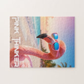 PINK THINKER Flamingo Pink ジグソーパズル (横)