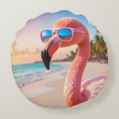 PINK THINKER Flamingo Pink ラウンドクッション (裏面)