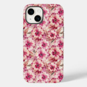 Pink Tie Dye Floral Case-Mate iPhoneケース (裏面)