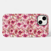 Pink Tie Dye Floral Case-Mate iPhoneケース (裏面 (横))