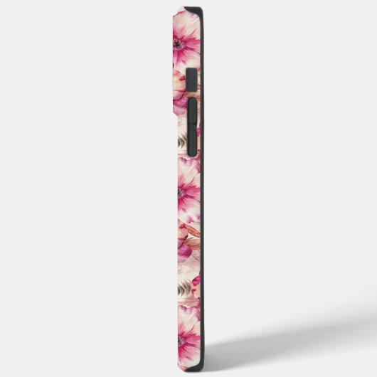 Pink Tie Dye Floral Case-Mate iPhoneケース (裏面 / 左)