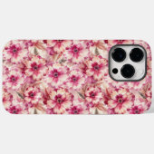 Pink Tie Dye Floral Case-Mate iPhoneケース (裏面 (横))