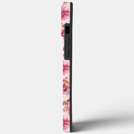 Pink Tie Dye Floral Case-Mate iPhoneケース (裏面 / 左)