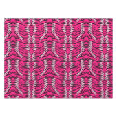 Pink Tiger Animal Skin Pattern Design  テーブルクロス (正面(横))