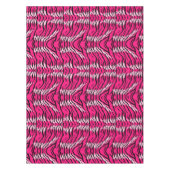 Pink Tiger Animal Skin Pattern Design  テーブルクロス (正面)