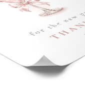 Pink Tini On The Way Baby Shower Advice & Wishes ポスター (角)