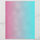 Pink to Aqua 8 グラデーション 1/2" x 11インチリサイクル紙 (正面)