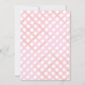 Pink Tractor Girl Any Age Birthday Photo 招待状 (裏面)