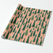 Pink Tree Gift Wrap, Modern Holiday Wrapping Paper ラッピングペーパー (アンロールド)