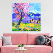 Pink tree in Provence  キャンバスプリント (インサイチュ (リビング))