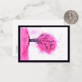 Pink Tree Note Card ノートカード (正面/裏面インサイチュ)