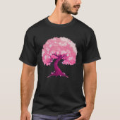 Pink tree of life cherry blossom tシャツ (正面)