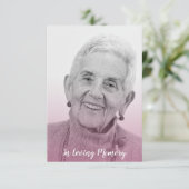 Pink Trendy Transparency Effect Funeral Dear Ones セーブザデート (スタンド正面)