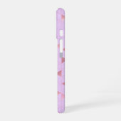 Pink Triangle Geometric Pattern iPhone 16ケース (左側面)