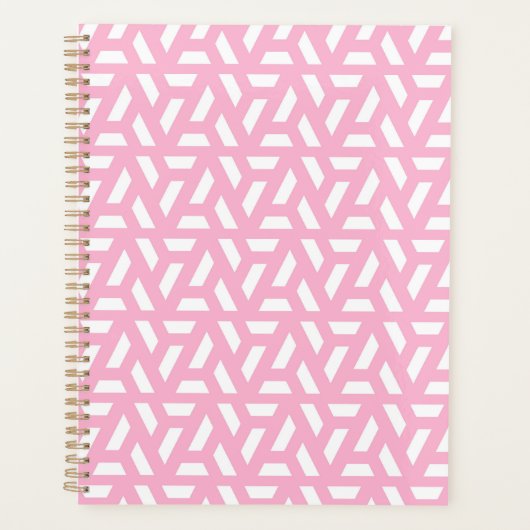 Pink Triangle Pattern Planner プランナー手帳 (正面)