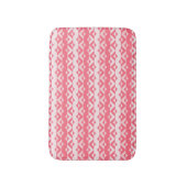 Pink Triangles Pattern Bath Mat バスマット (正面縦)
