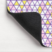 Pink Triangles Pattern Mouse Pad マウスパッド (コーナー)