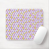 Pink Triangles Pattern Mouse Pad マウスパッド (マウス)