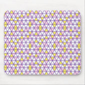 Pink Triangles Pattern Mouse Pad マウスパッド (正面)