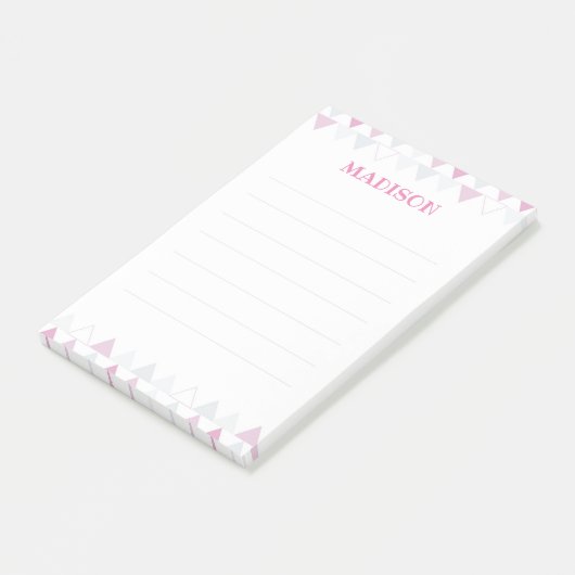 Pink Triangles Post it Notes ポストイット (アングル)