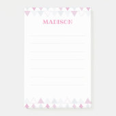 Pink Triangles Post it Notes ポストイット (正面)