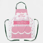 Pink Triple Layer Cake Bakery エプロン (正面)