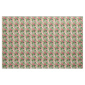 Pink Tropical Flowers ファブリック (ヤード)