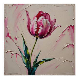 pink tulip ポスター