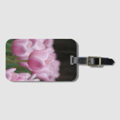 Pink tulip luggage tag ラゲッジタグ (正面横)