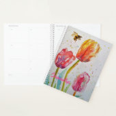 Pink Tulip Tulips Floral Flowers Notebook Planner プランナー手帳 (ディスプレー)