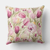 Pink Tulips アウトドアクッション (裏面)