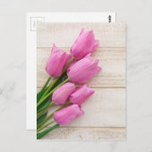 pink tulips | birthday | mothersday | ポストカード (正面/裏面)