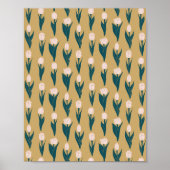 Pink Tulips Garden ポスター (正面)