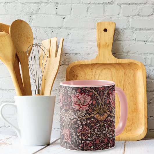 Pink Tulips Honeysuckle William Morris マグカップ