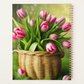  Pink Tulips in Country Basket  プランナー手帳 (裏面)